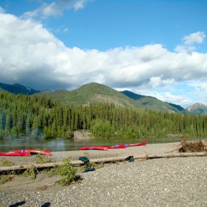 Auf den Spuren Yukons - Teslin River Canoe trip rest